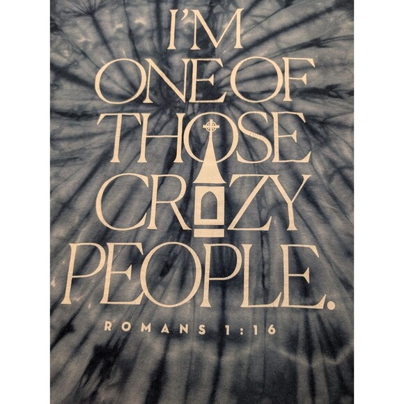 Casting Crowns Tie Dye Tour Medium T-Shirt "I'm One Of Those Crazy People" - Picture 3 of 11